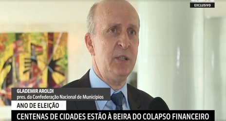 Globonews e G1 destacam pesquisa da CNM sobre calamidade financeira nos Municípios