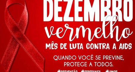 Dia 1 de dezembro é o dia Mundial de Combate à AIDS.