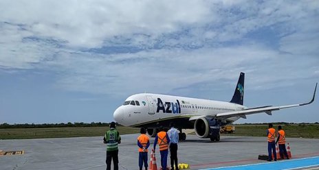 AEROPORTO DE ARACATI RECEBE SEU PRIMEIRO POUSO DE UM AIRBUS A320Neo