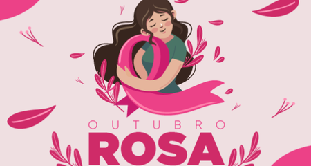 Outubro Rosa é uma campanha realizada anualmente para alertar e conscientizar a população sobre o câncer de mama.