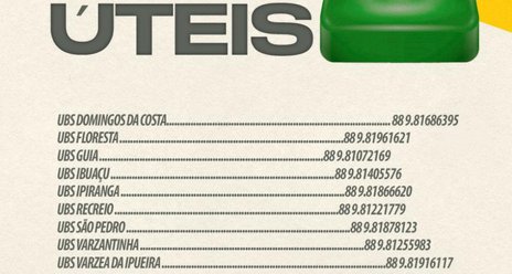 TELEFONES ÚTEIS