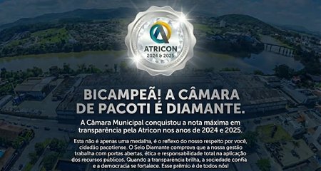 Pelo segundo ano consecutivo a Câmara de Pacoti conquista o Selo Diamante.