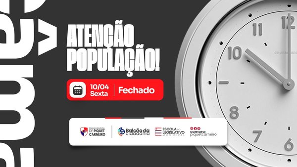 COMUNICADO: Atendimento e Audiência Pública A Câmara Municipal de Piquet Carneiro informa que não haverá expediente de atendimento ao público nesta sexta-feira, devido a um compromisso fundamental para o progresso da nossa região. Estaremos todos reunidos no Auditório Municipal para a 2ª Audiência Pública sobre a pavimentação da estrada que liga Piquet Carneiro a Deputado Irapuan Pinheiro. Este é o momento de discutirmos juntos essa obra tão esperada, que trará mais segurança, agilidade e desenvolvimento para todos os cidadãos. Sua voz é essencial nesse processo! #CamaraPiquetCarneiro #PoderLegislativo #PiquetCarneiro #ComunicadoImportante #Aviso