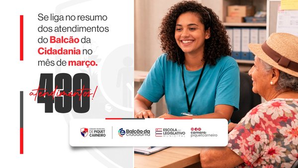 Março foi um mês de muito trabalho e serviço prestado ao povo de Piquet Carneiro. Alcançamos a marca de 430 atendimentos, garantindo que o cidadão tenha acesso facilitado aos seus direitos e documentos essenciais. 📑 ✅ Confira os destaques do mês: Recuperação de conta gov.br: 79 atendimentos 💻 Meu Social Gás do Povo: 67 famílias auxiliadas 🔥 Criação de e-mail: 43 novos acessos gerados 📧 Serviços de Xérox e Impressão: 59 atendimentos no total 🖨️ Demandas do INSS: 38 atendimentos (Recuperação e Questionários) 👵👴 E teve muito mais: Orientação jurídica, …