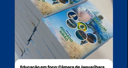 EDUCAÇÃO EM FOCO; CÂMARA DISPONIBILIZA LIVRO VADE MECUN PARA ESTUDANTES DE DIREITO E CONCURSEIROS.